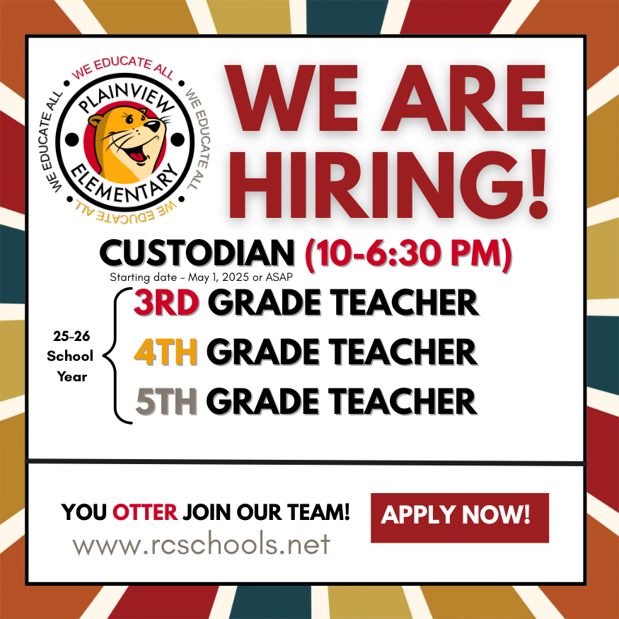 Come work at Plainview!!!  You know you otter!