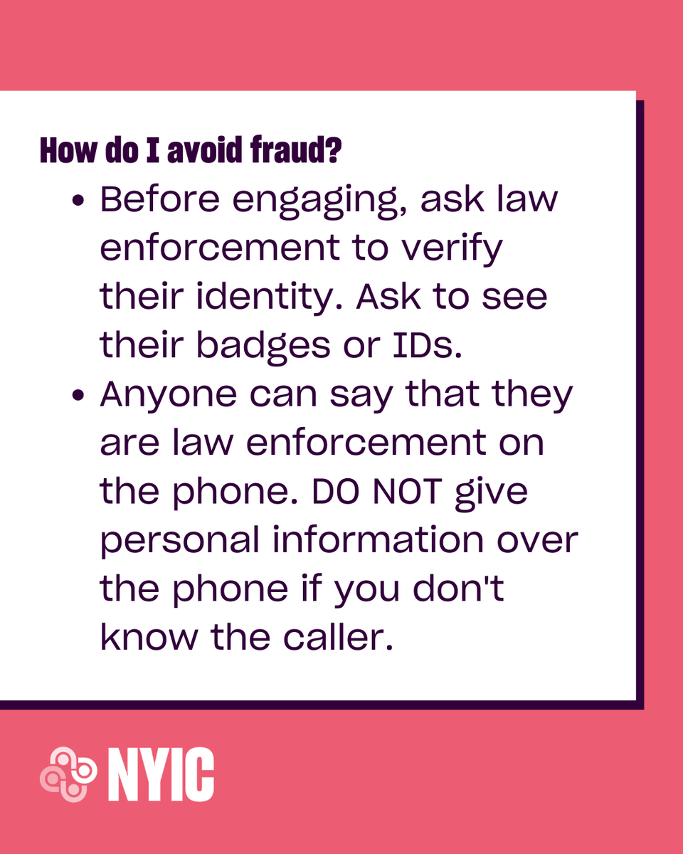 thenyic's tweet photo. 🚨 COMMUNITY ALERT: ICE and other federal law enforcement agents are conducting "wellness checks" for unaccompanied minors who were released to sponsors. Here are some tips for how to protect yourself. Head to the link in bio for more info on making a plan. https://t.co/3T9q6HmZac