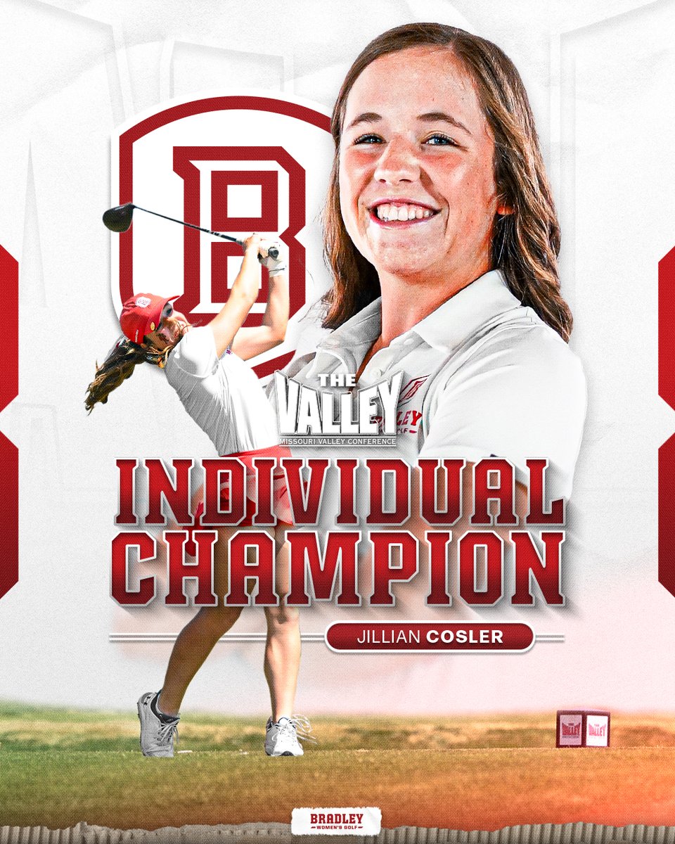 👑 𝐓𝐇𝐄 𝐐𝐔𝐄𝐄𝐍 𝐎𝐅 𝐓𝐇𝐄 𝐋𝐈𝐍𝐊𝐒 🏌️‍♀️

Jillian Cosler is your 2025 Missouri Valley Conference Individual Champion! 🏆
