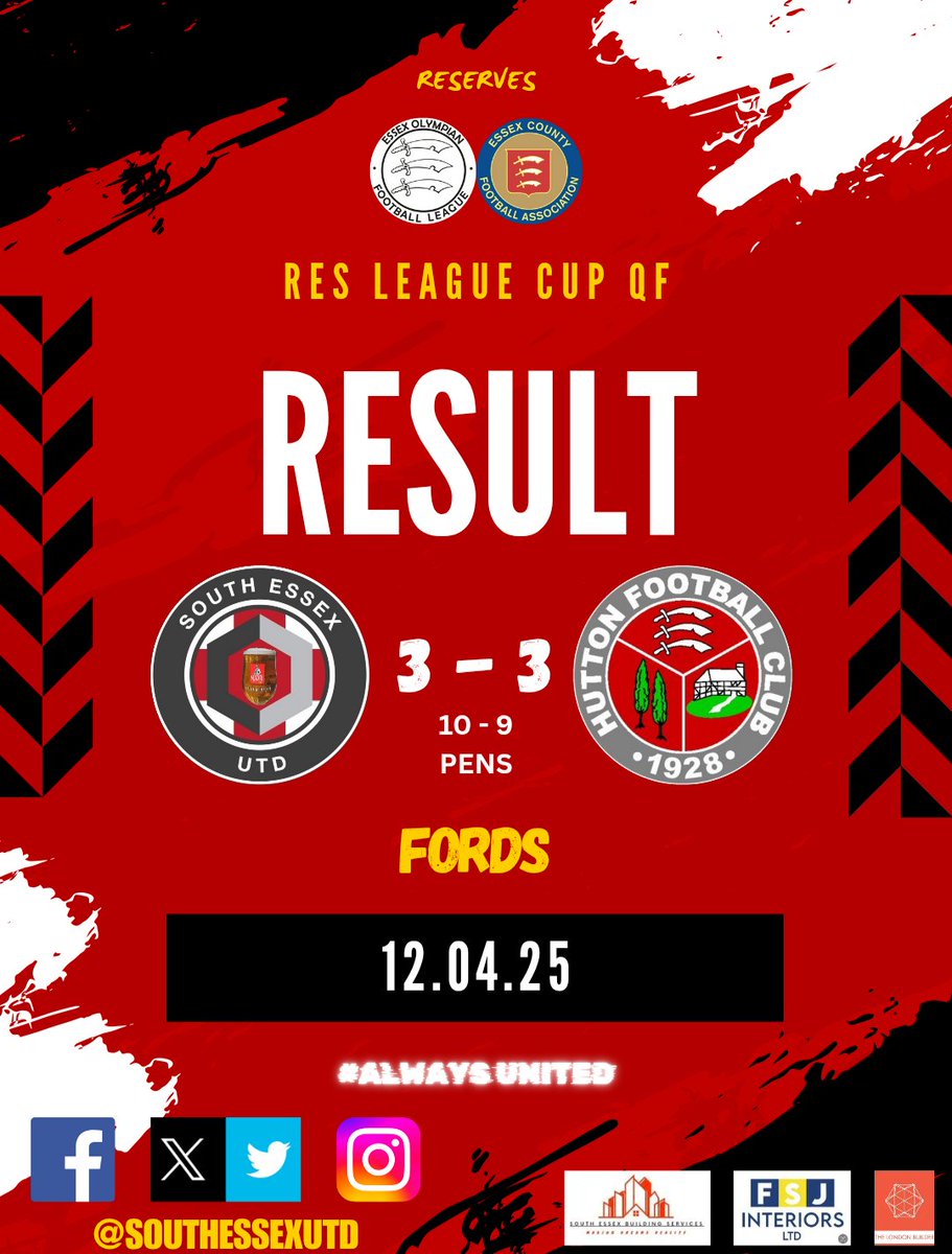 Two massive results Saturday ment our Firsts continue their unbeaten run and extend their lead at the top to 6pts with 2 games in hand. Our Reserves also booked their spot in the SF of the Res League Cup after a proper cup tie against Hutton.
