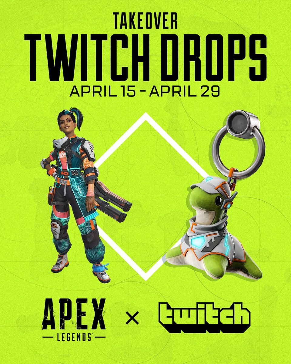 Hey everybody, got some exciting news! Got a very cool streamer supporting opportunity :). Here’s a brief explanation, will be live at 7PM PST! Shoutout <a href="/PlayApex/">Apex Legends</a> ❤️

Apex Legends Drops will be LIVE on my stream!
From April 15–29, gift subs during my Apex streams to unlock