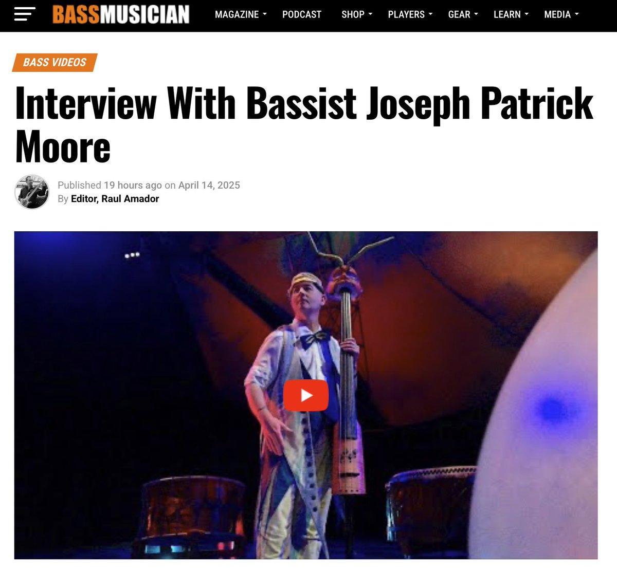 jpmbass's tweet image. New interview just dropped! 🎥
@BassMusicianMag 
We dive deep into the groove, creativity, and the journey 🎸
Watch here → bassmusicianmagazine.com/2025/04/interv…
======
#cirquedusolei #CirqueArtist #BassGuitar #BassLessons