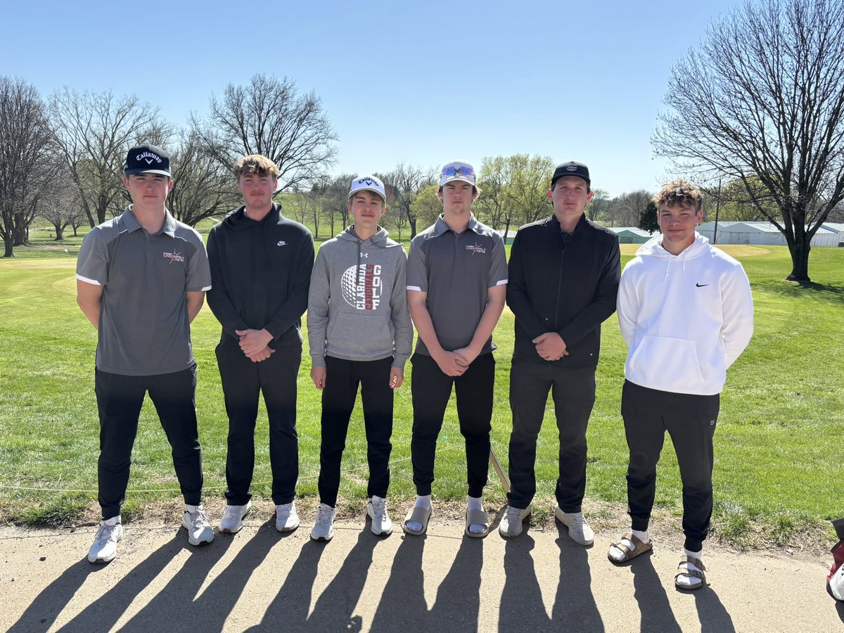 Clarinda boys golf, Large Schools runner-up today at Shenandoah!