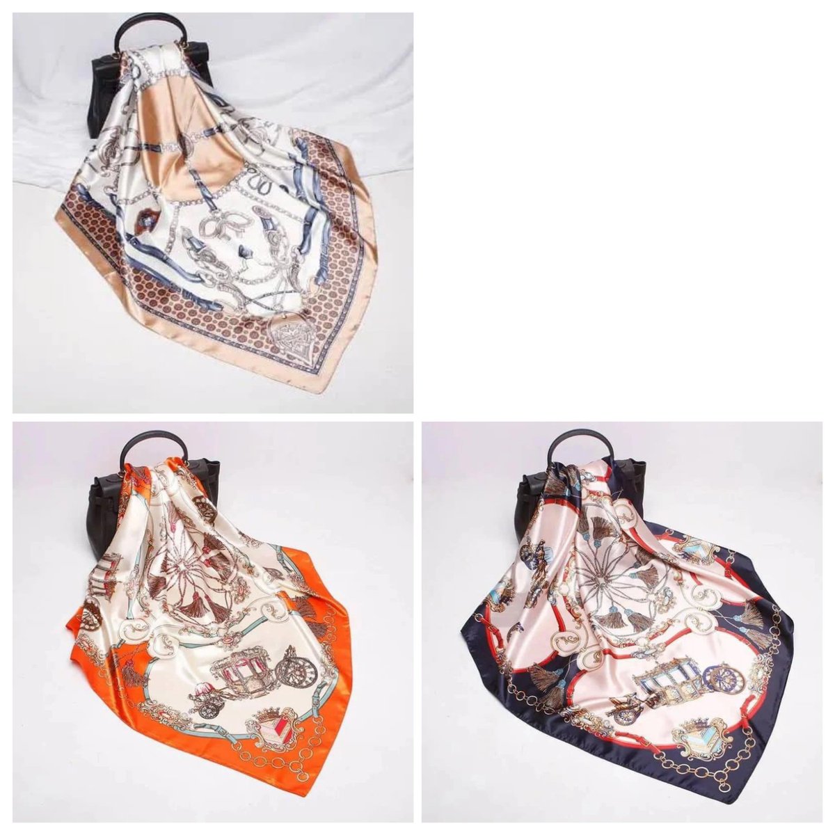 HassyCollectns's tweet image. Our vintage collections provides a wide range of digital printed satin square scarf.
Available in 13 prints
Price:6,500 naira
Size:90 x 90cm
Location:Abuja
Send a dm or click link in bio to place orde