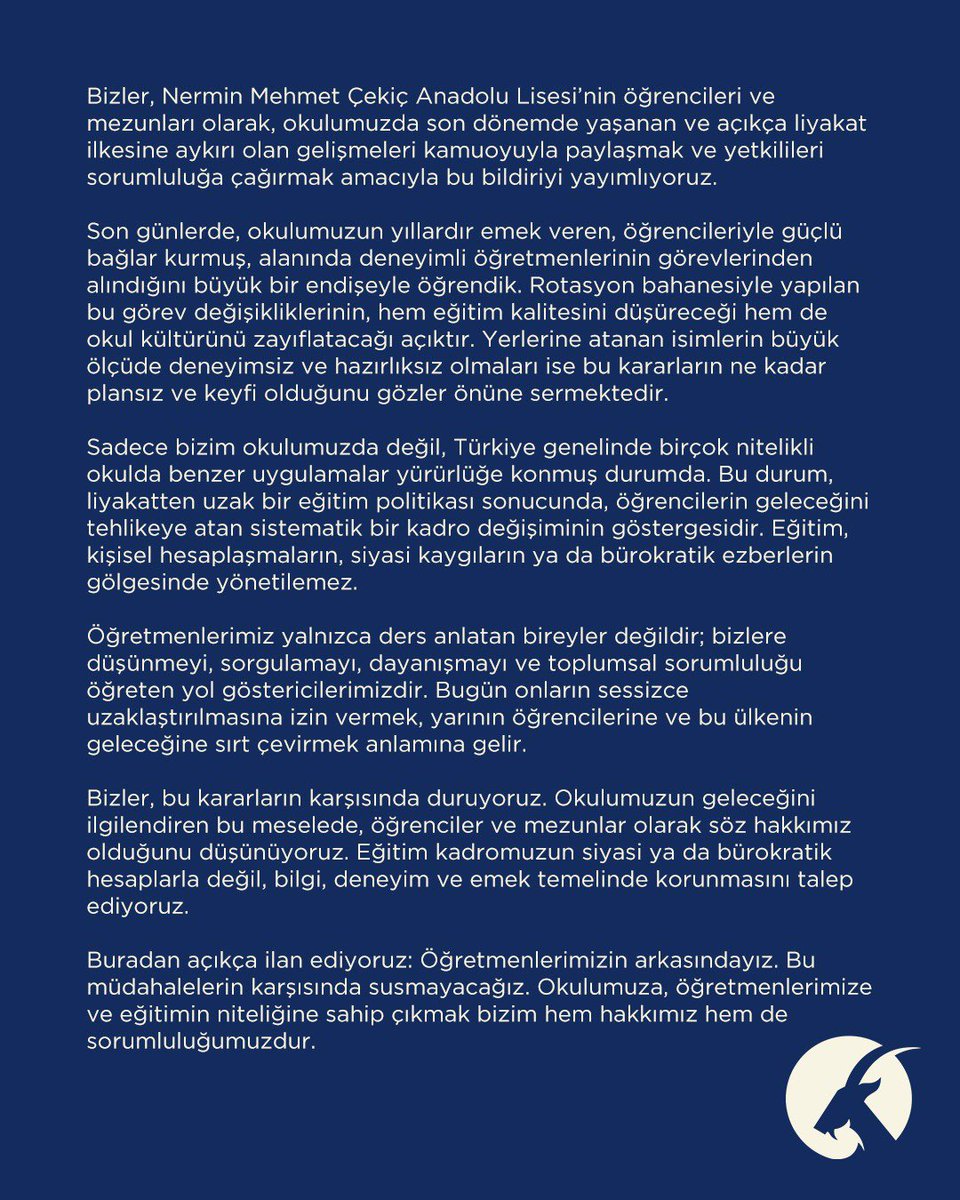inat_dergi's tweet photo. Nermin Mehmet Çekiç Anadolu Lisesi bildirdi: https://t.co/mDaS0mBHSP