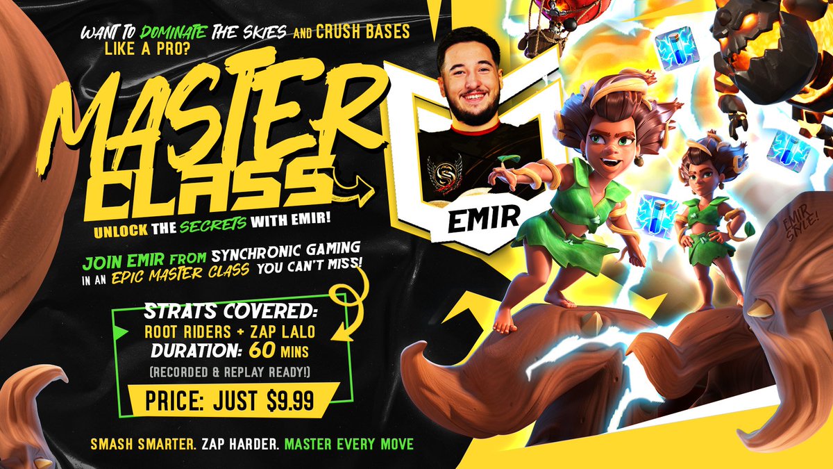 Maximus Base Building (@maximusbase) on Twitter photo 🔥 Masterclass with Emir – Unleash Your Power! 🔥
Learn Root Riders + Zap Lalo from <a href="/LYL_Emir/">SG Emircan</a> of <a href="/Synchronic_gg/">Synchronic Gaming</a> ! ⚡
60-minute recorded session packed with pro-level strats to crush your foes!
💰 Just $9.99 – Don’t miss out on mastering the skies!
discord.gg/hQTzk3G5Ap 🔥 Masterclass with Emir – Unleash Your Power! 🔥
Learn Root Riders + Zap Lalo from <a href="/LYL_Emir/">SG Emircan</a> of <a href="/Synchronic_gg/">Synchronic Gaming</a> ! ⚡
60-minute recorded session packed with pro-level strats to crush your foes!
💰 Just $9.99 – Don’t miss out on mastering the skies!
discord.gg/hQTzk3G5Ap