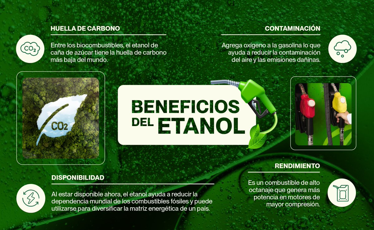 👉 El etanol representa una solución innovadora, eficaz y disponible que responde a las crecientes demandas globales de reducir las emisiones y diversificar las fuentes de energía. 🚗