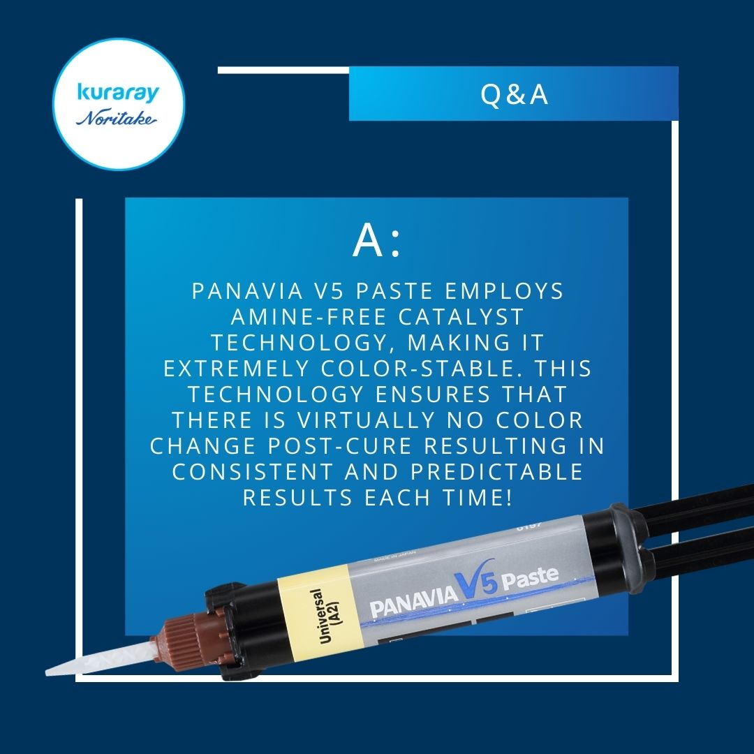 kuraraydentalus's tweet image. Is PANAVIA V5 color stable? Swipe and find out! 

#panavia #colorstability #kuraray #dentaltechnology #innovation #restorativedentistry #dentist #dental #dentistry