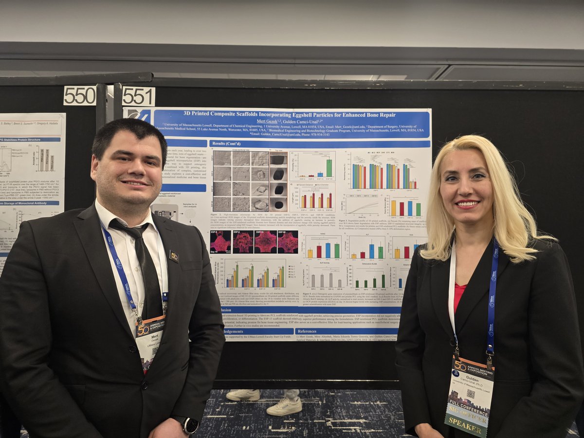 Mert Gezek (@romapeme) on Twitter photo Grateful for the opportunity to attend the 2025 Society For Biomaterials (SFB) Annual Meeting & Exposition in Chicago, celebrating the 50th
anniversary of this impactful gathering of the biomaterials community. <a href="/SFBiomaterials/">SFBiomaterials</a> I was excited to present my poster, โ3D Printed Grateful for the opportunity to attend the 2025 Society For Biomaterials (SFB) Annual Meeting & Exposition in Chicago, celebrating the 50th
anniversary of this impactful gathering of the biomaterials community. <a href="/SFBiomaterials/">SFBiomaterials</a> I was excited to present my poster, โ3D Printed