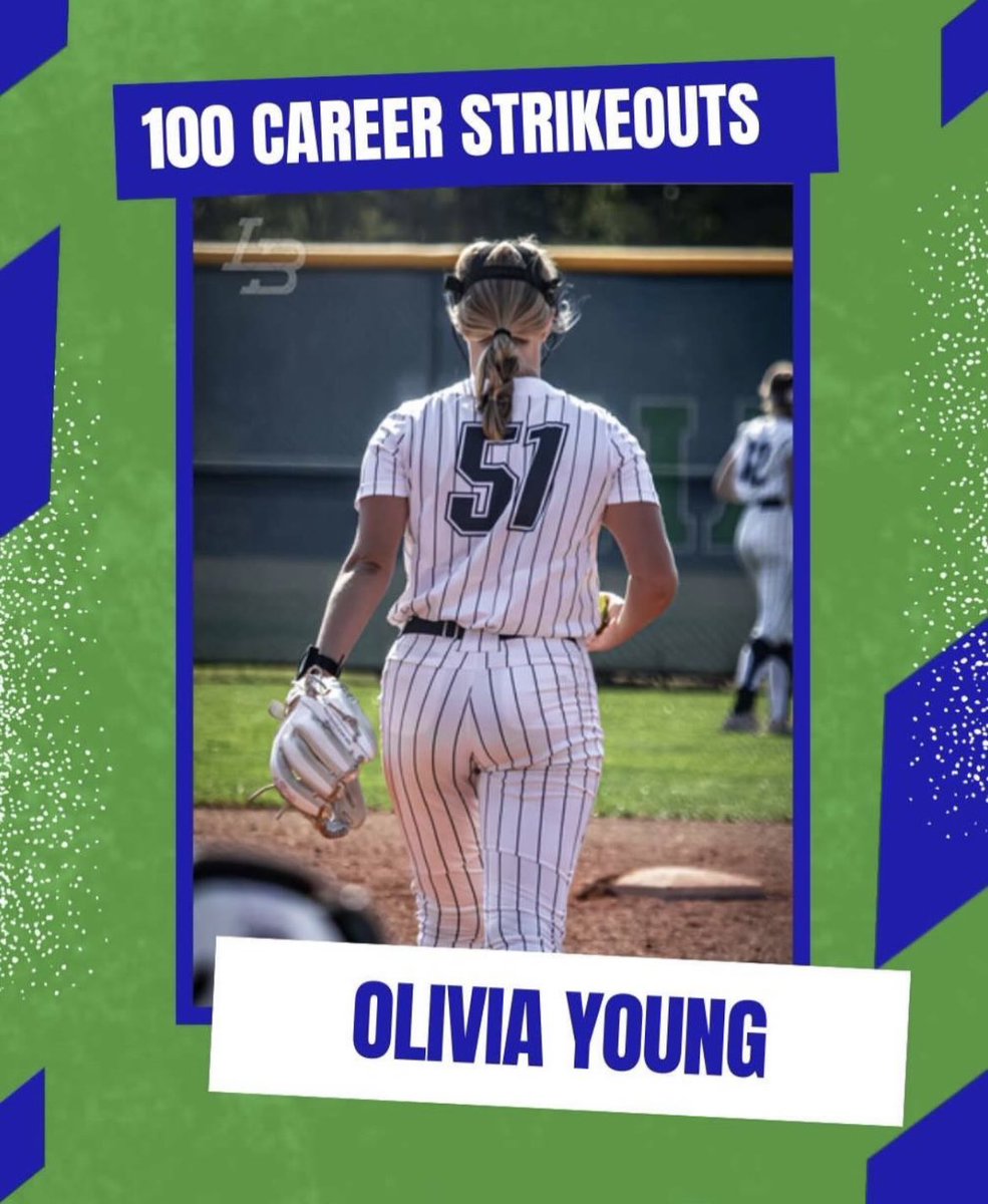 Congratulations to our freshman pitcher, Olivia Young, on 100 career strikeouts! 🐢🔥

#rollsnappers