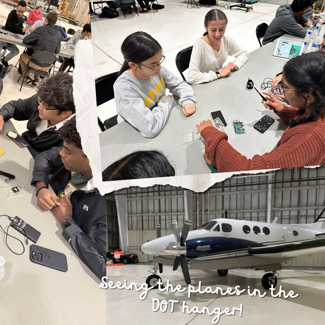 AOIT students had so much fun on our latest field trip- Data on the Fly! They got to visit the DOT hanger, explore careers in aviation and collect real-time flight data of planes flying at the RDU airport.