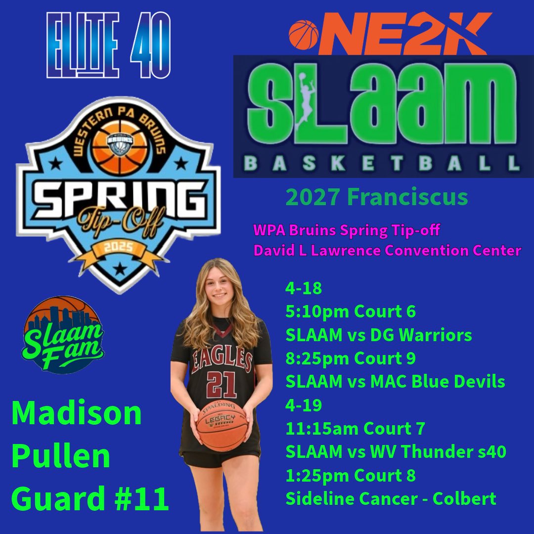 Excited to be back on the court! Come check us out <a href="/WPABruinsTipOff/">WPABruins2025TipOff</a> this weekend!! 
<a href="/slaam27Fran/">SLAAM27Franciscus</a>  <a href="/SLAAMBASKETBALL/">slaambasketball</a>