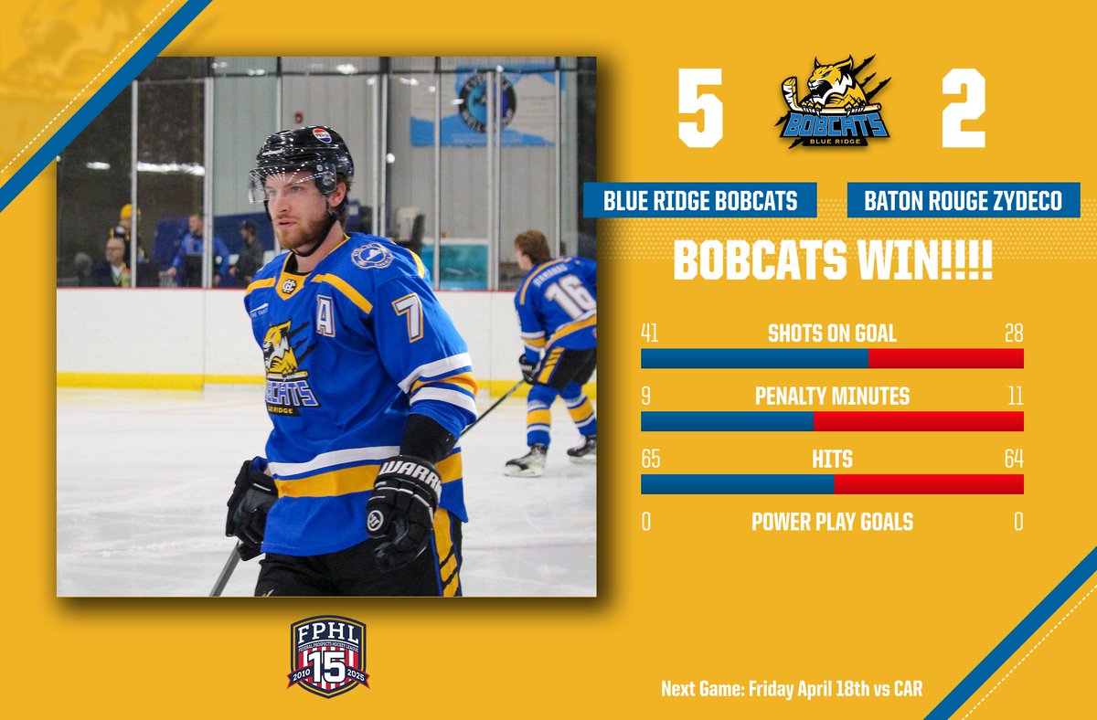BRBobcatsHKY's tweet photo. WE'RE NOT DONE YET!!! SEE YOU ALL FRIDAY NIGHT IN ROAR COUNTY!!!!
#ThisIsRoarCounty #NoQuit #HitachiEnergyArena https://t.co/FqfKaxott6
