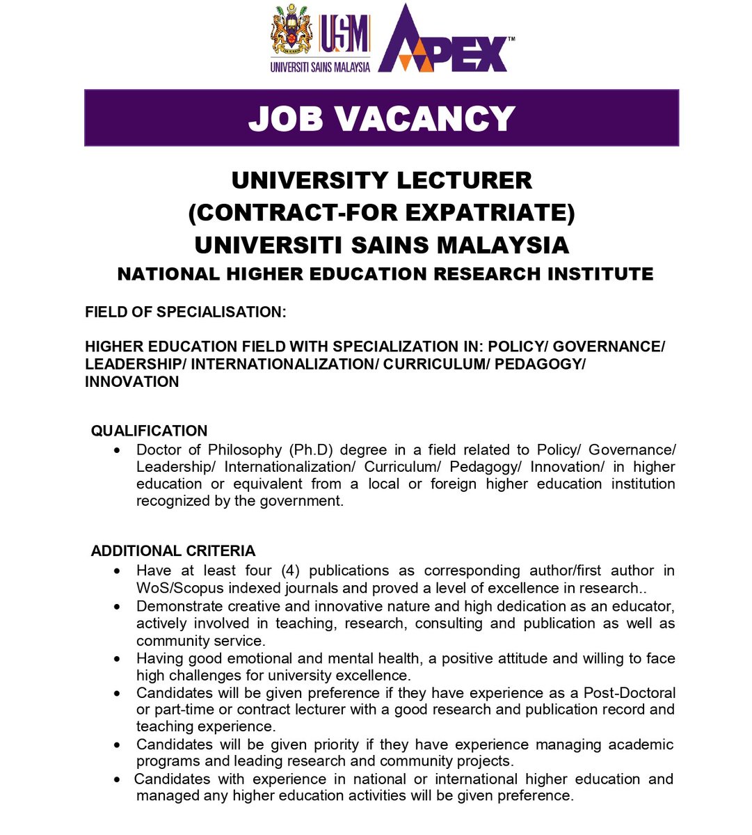 National Higher Education Research Institute tweet media