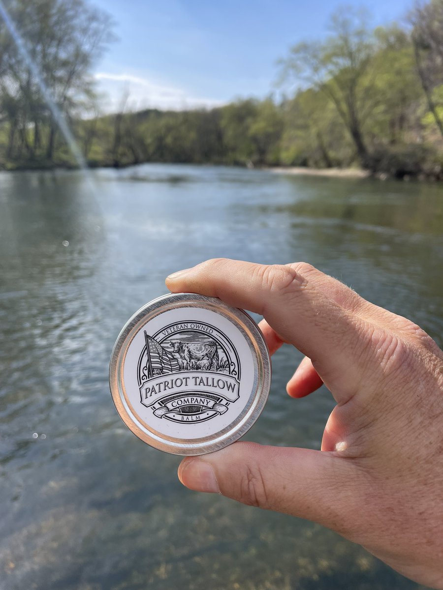 gbouch27's tweet photo. Great time today fly fishing in Blue Ridge, GA. Kudos for Toccoa Outfitters and my guide Fisher, who made sure I had great day. Our Patriot Tallow Co balm helped owner Ben get those rough hands moisturized. #flyfishing #blueridgeGA #patriottallowcompany https://t.co/pwMigPdv34
