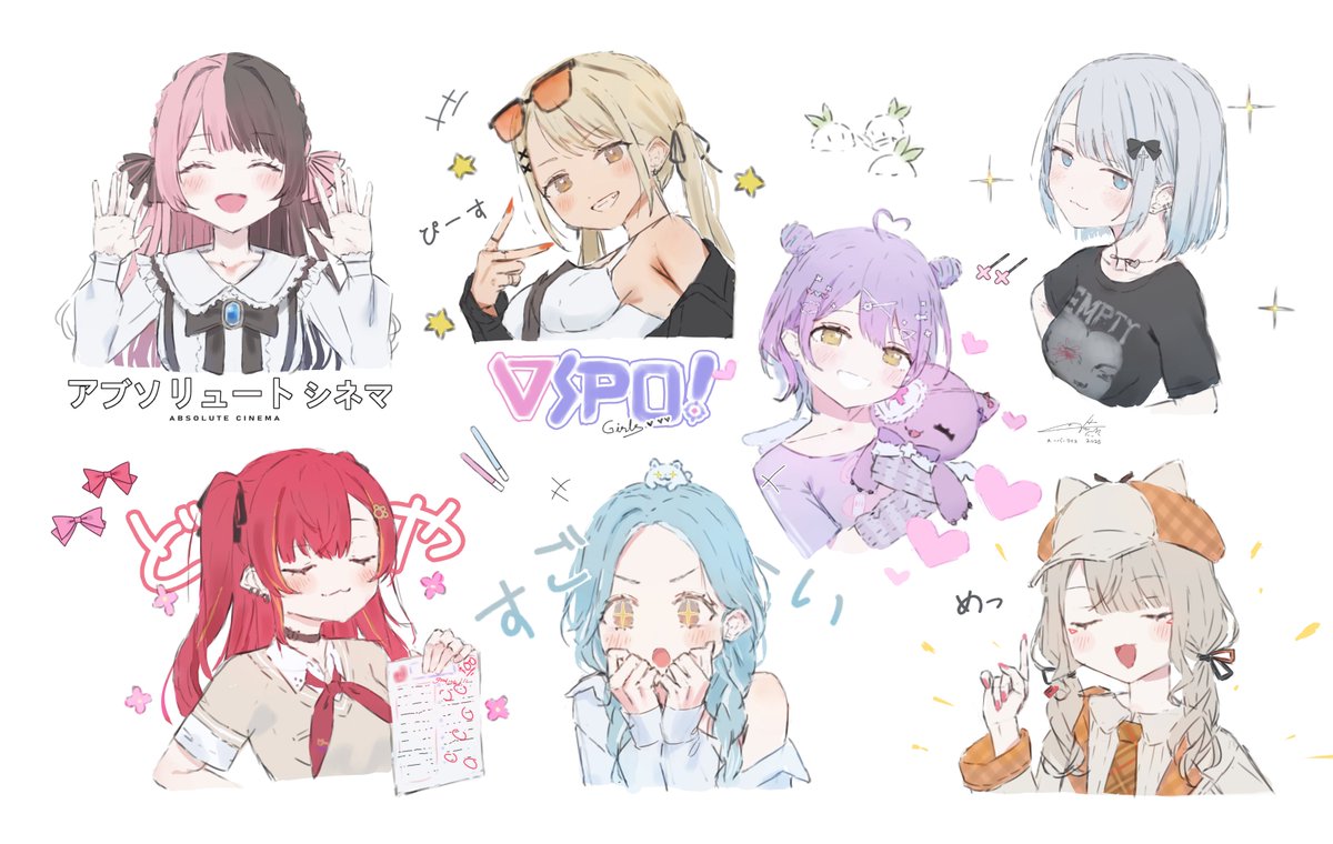 500yenraisu's tweet photo. ぶいすぽっ！らくがきコレクション♡　#ぶいすぽ https://t.co/AOjJox5GIx