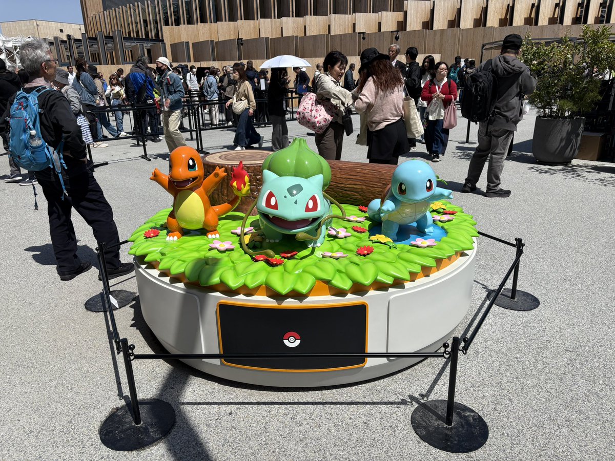 unagi1419's tweet photo. #ポケモンGO 
#大阪万博
#万博スタンプ
 万博でポケモン出会いました
楽しい❤️ https://t.co/ZhBV1MpUQd