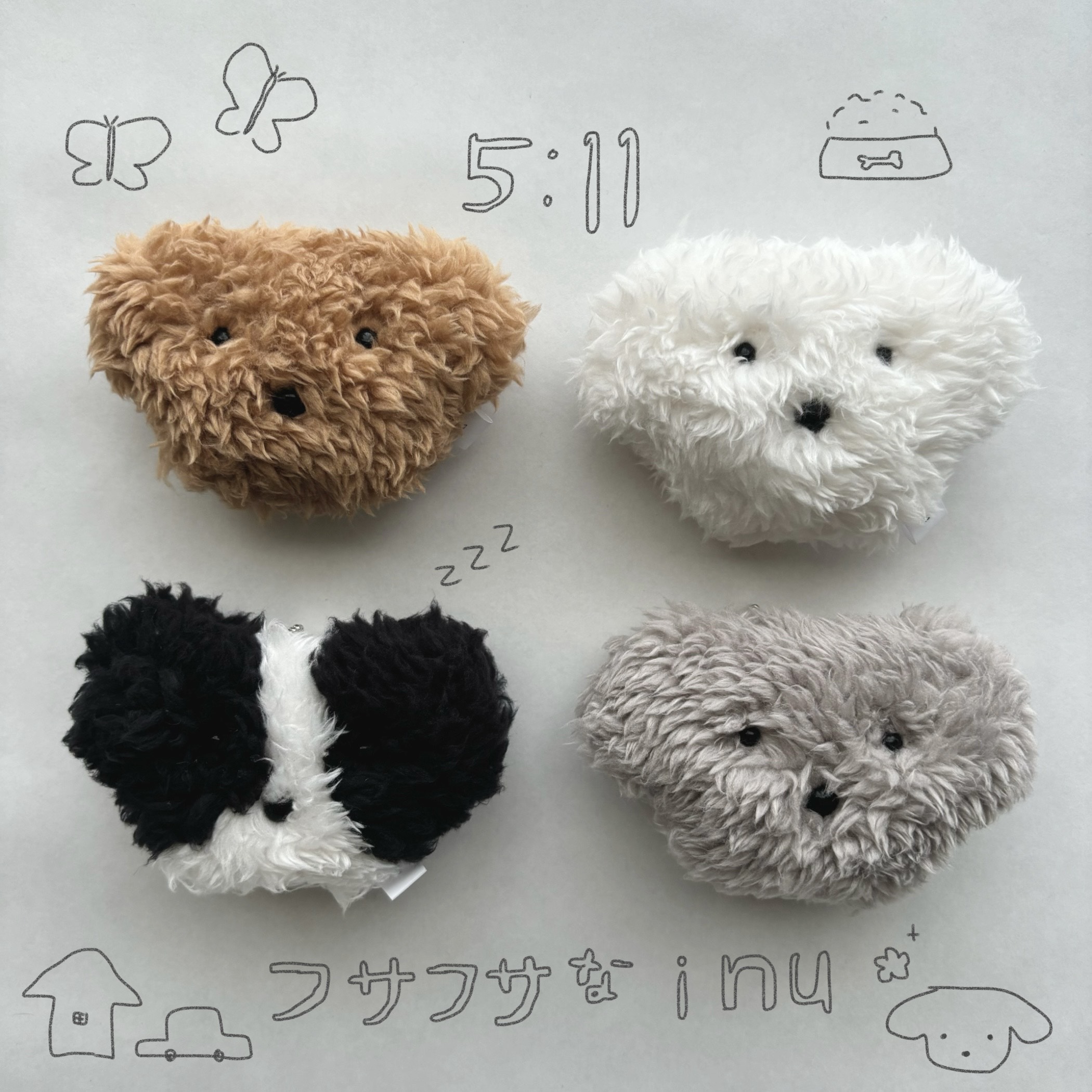 ♡OPPテープ13本♡くまさん♡アニマル♡ 60/120PCS Cute Plump Capybara Stickers Cartoon Animal Decals