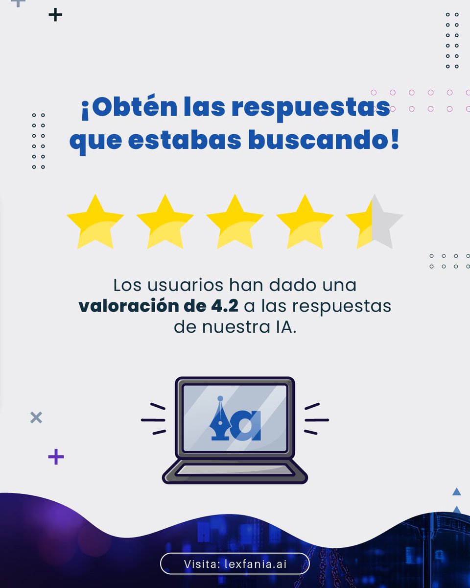 Gracias a ti podemos seguir mejorando para que tengas respuestas más confiables y exactas. ¡Automatiza tu prática legal en SEGUNDOS! #Lexfania #LegalTech #SolucionesLegales #IALegal #InteligenciaArtificial #LeyesConInteligencia