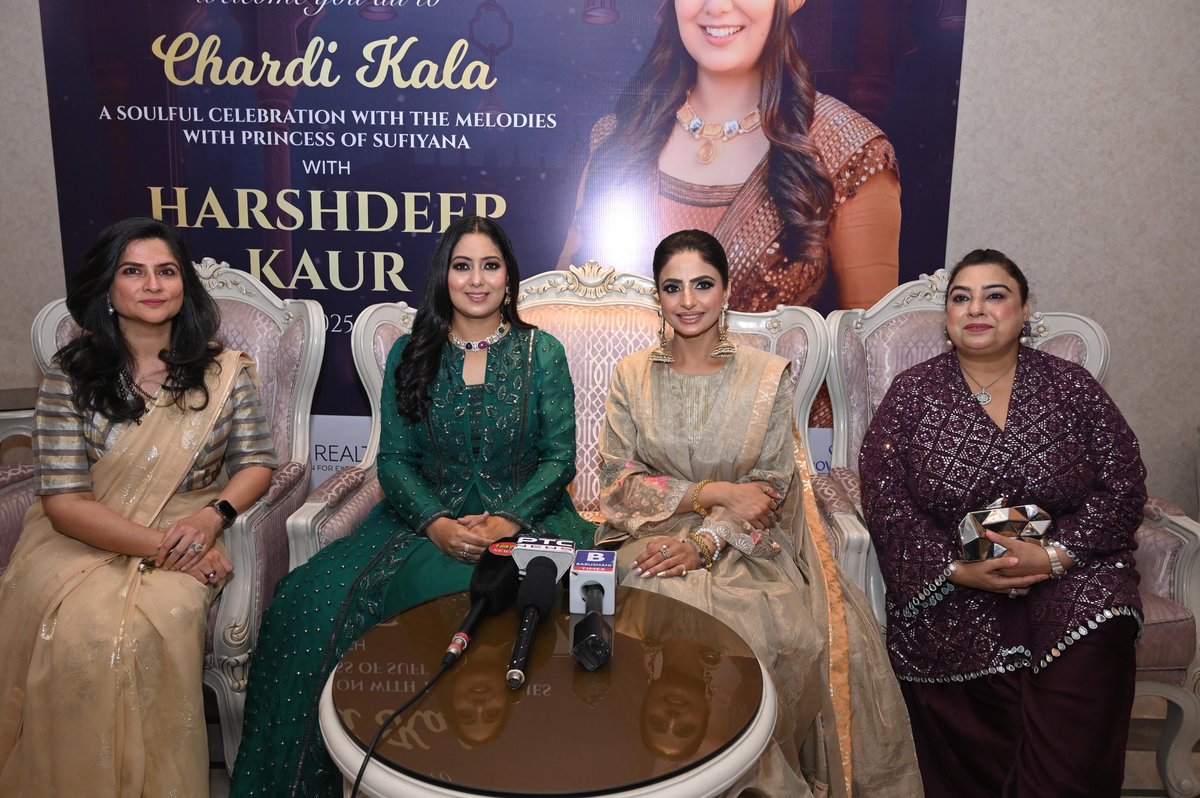 Ficci Flo AMRITSAR (@amritsarflo) on Twitter photo Amritsar FLO, under the leadership of Chairperson Mona Singh, successfully hosted Chardi Kala on April 13 — a mesmerizing musical evening featuring the Sufi ki Sultana, <a href="/HarshdeepKaur/">Harshdeep Kaur</a>
#ChardiKala #HarshdeepKaur #MonaSingh Amritsar FLO, under the leadership of Chairperson Mona Singh, successfully hosted Chardi Kala on April 13 — a mesmerizing musical evening featuring the Sufi ki Sultana, <a href="/HarshdeepKaur/">Harshdeep Kaur</a>
#ChardiKala #HarshdeepKaur #MonaSingh