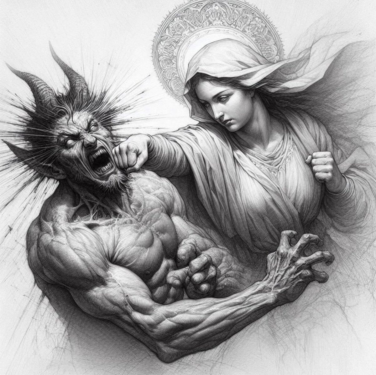 SkyVirginSon's tweet photo. Virgin Most Powerful, cast out demons from my path through your intercession. Amen 🙏 https://t.co/Aggiv2wT1C