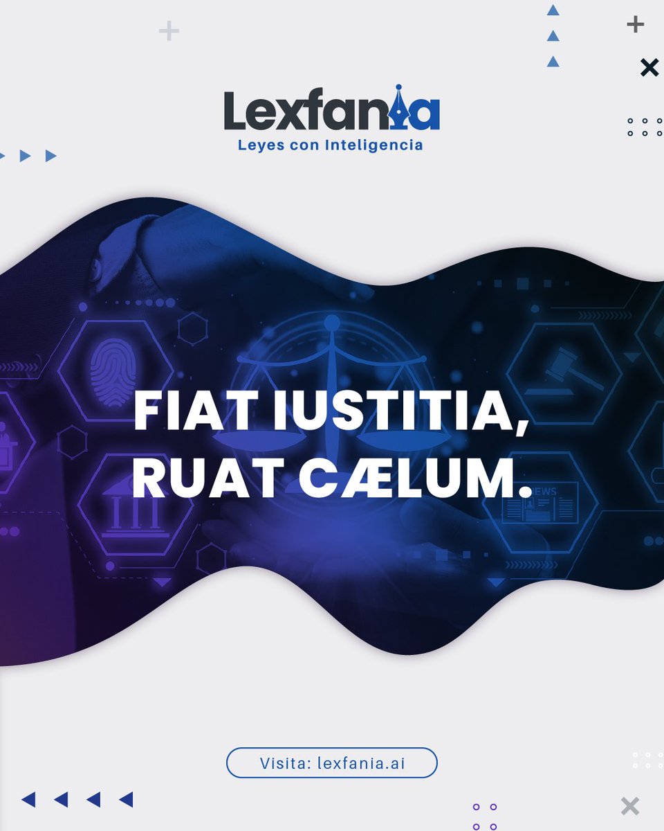 Que se haga justicia, aunque se derrumbe el cielo. Una frase que nos recuerda la importancia de impartir justicia sin importar las consecuencias.
#Lexfania #LegalTech #InteligenciaArtificial #Leyes #Legal #DerechoEnMéxico #LeyesConInteligencia