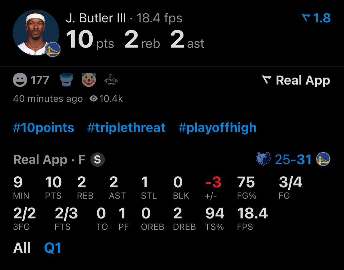 Jimmy Butler in the first quarter: