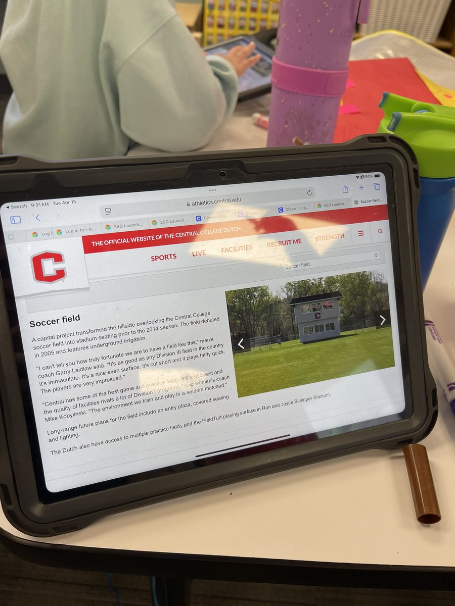 Erin McKenzie (@erin_mckenzie9) on Twitter photo One of my students was searching for a “soccer field” and happened to find my college one today to use for his example. I was so surprised and excited when I noticed his iPad! Such a small world. ❤️ <a href="/CentralCollege/">Central College</a> One of my students was searching for a “soccer field” and happened to find my college one today to use for his example. I was so surprised and excited when I noticed his iPad! Such a small world. ❤️ <a href="/CentralCollege/">Central College</a>