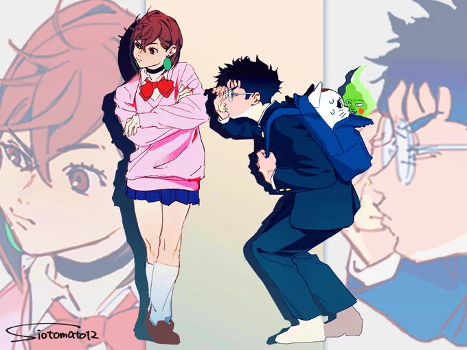 ももちゃん全身見たいって言ってくれるひとがいたので...オカルンと 