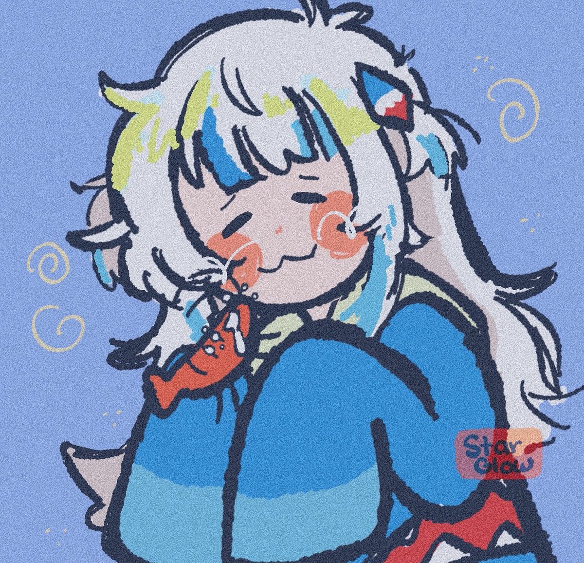 がうるぐら 「  #gawrt 」|StarGlow🌻@ LAYTON IS BACK☕のイラスト