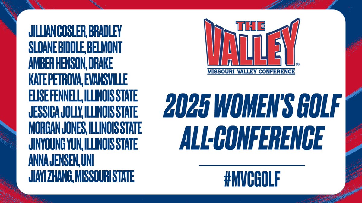 2025 MVC Women's Golf All-Conference Team‼️

#MVCGolf