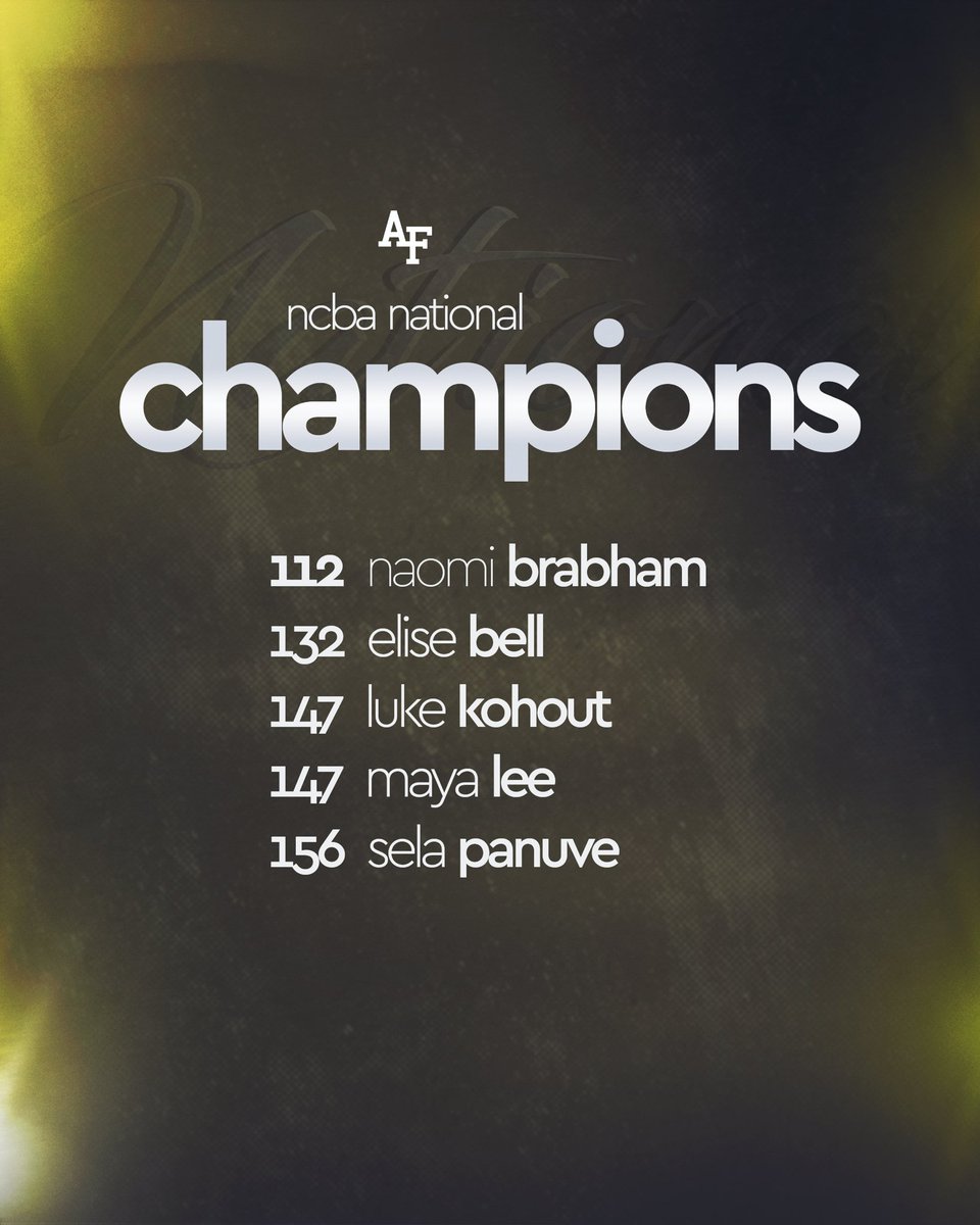 Our NCBA individual National Champions! ⚡️🥊