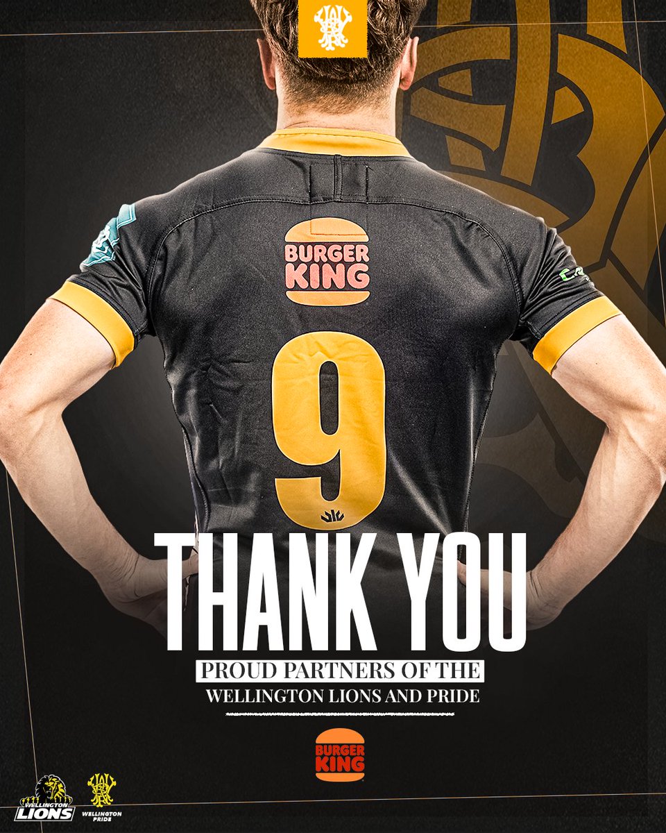The King is Back: BK Re-Signs as Major Partner for 2025

Wellington Rugby Football Union is proud to welcome Burger King back as a Major Partner for the 2025 season, continuing their support of both the Wellington Lions and Wellington Pride.

tinyurl.com/yc7uvzj4 <a href="/bkfiresafe/">Burger King New Zealand</a>