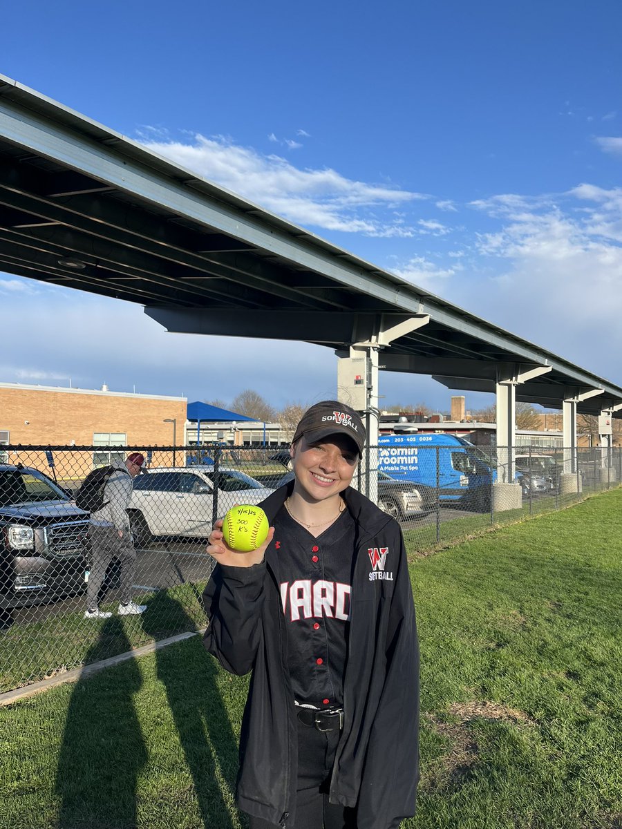 Fairfield Warde Softball (@wardesoftball) on Twitter photo Warde 17 Coginchaug 1
Huge day in the circle for <a href="/e_dowd11/">Emily Dowd</a> reaching her 300th career strikeout! 2 HR’s 💣💣 from <a href="/Sadey_Strauser/">Sadey Strauser</a> and multiple hits from Kozeracki, Greene and Paladino! Another great team win. #ctsb Warde 17 Coginchaug 1
Huge day in the circle for <a href="/e_dowd11/">Emily Dowd</a> reaching her 300th career strikeout! 2 HR’s 💣💣 from <a href="/Sadey_Strauser/">Sadey Strauser</a> and multiple hits from Kozeracki, Greene and Paladino! Another great team win. #ctsb