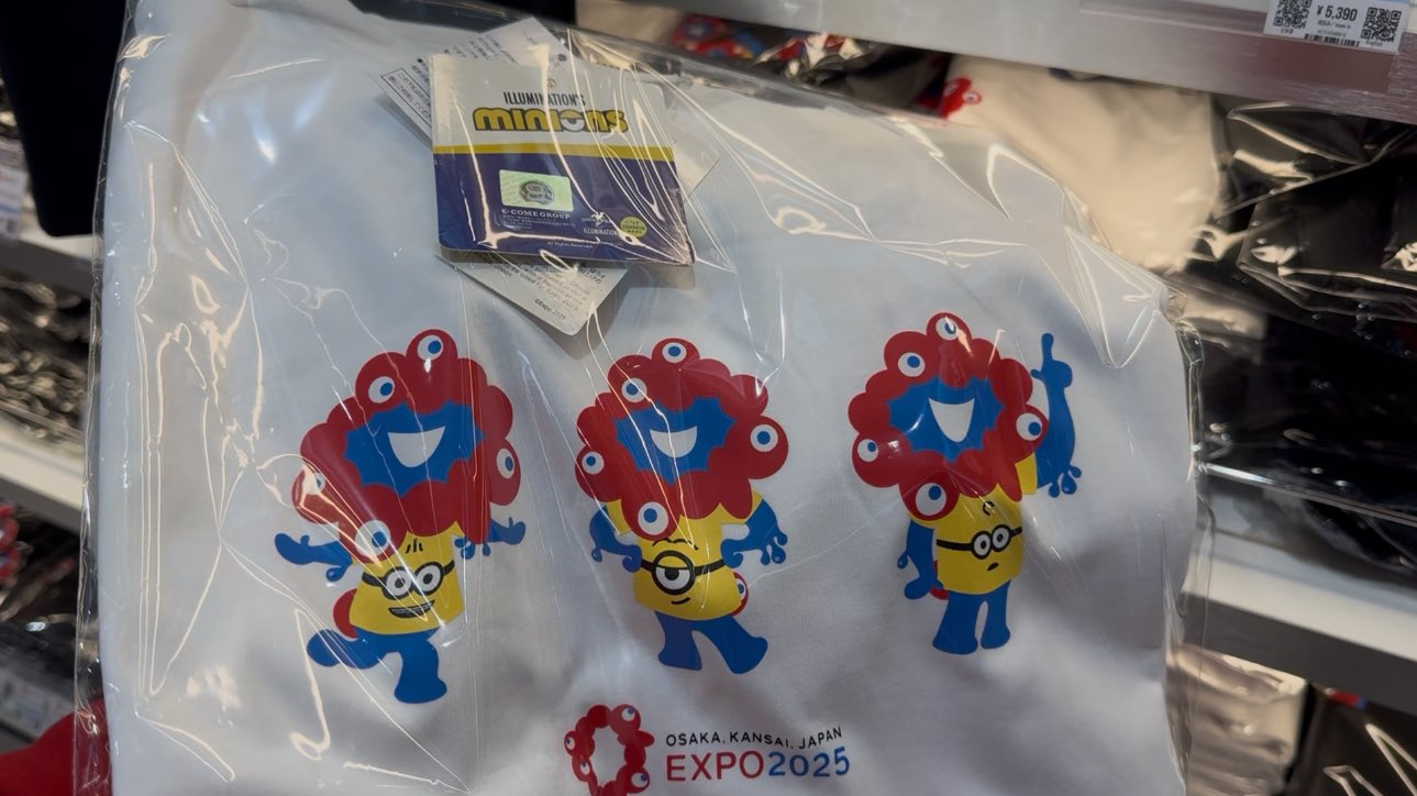 大阪万博 EXPO2025 キャラクター ミニオンコラボTシャツ LL 2025大阪・関西万博公式ライセンス商品【公式】 on X