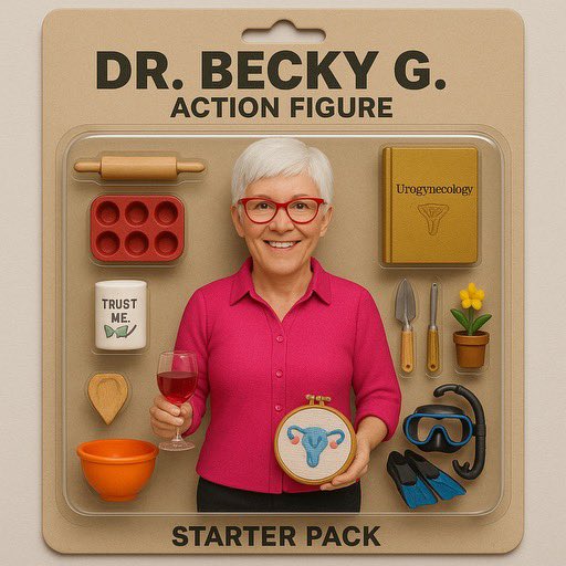 Brittany Roberts (@brittrobertsmd) on Twitter photo Meet the limited edition Dr. Becky Rogers Action Figure Starter Pack! Complete with her signature red glasses, pelvic cross stitch, baking essentials, and latest edition of Urogynecology. Mentor. Myth. Legend. <a href="/UrogynJournal/">UROGYNECOLOGY</a> <a href="/AlbanyMed/">Albany Med Health System</a> Meet the limited edition Dr. Becky Rogers Action Figure Starter Pack! Complete with her signature red glasses, pelvic cross stitch, baking essentials, and latest edition of Urogynecology. Mentor. Myth. Legend. <a href="/UrogynJournal/">UROGYNECOLOGY</a> <a href="/AlbanyMed/">Albany Med Health System</a>