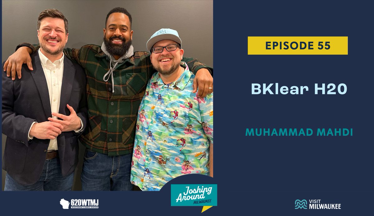 Visit Milwaukee (@visitmilwaukee) on Twitter photo The latest episode of Joshing Around Milwaukee features Nurse Mahdi, Founder of <a href="/BklearH2o/">BKlear H2O</a>. Listen as he talks about how a childhood nickname, Captain Planet, turned into a career of clean water, sustainability and shaping the next generation.
🔗 Listen to the whole episode The latest episode of Joshing Around Milwaukee features Nurse Mahdi, Founder of <a href="/BklearH2o/">BKlear H2O</a>. Listen as he talks about how a childhood nickname, Captain Planet, turned into a career of clean water, sustainability and shaping the next generation.
🔗 Listen to the whole episode