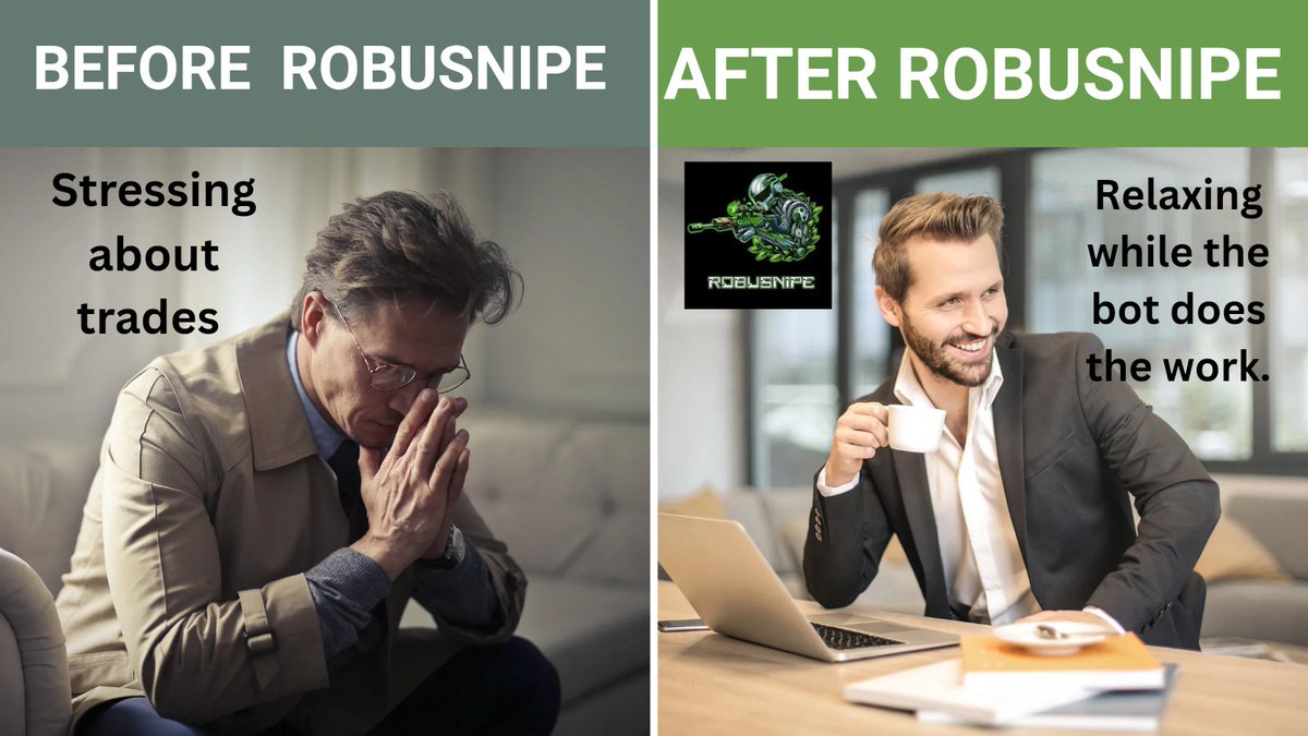 legitgracie's tweet image. Trading just got a whole lot easier! 

Say goodbye to stress-filled trading nights and hello to relaxed profits with @robusnipe! 

Robusnipe&apos;s all-in-one DeFi platform is here to revolutionize your crypto journey, no matter your experience level or chain. 

#RobuSnipe #Web3Gaming