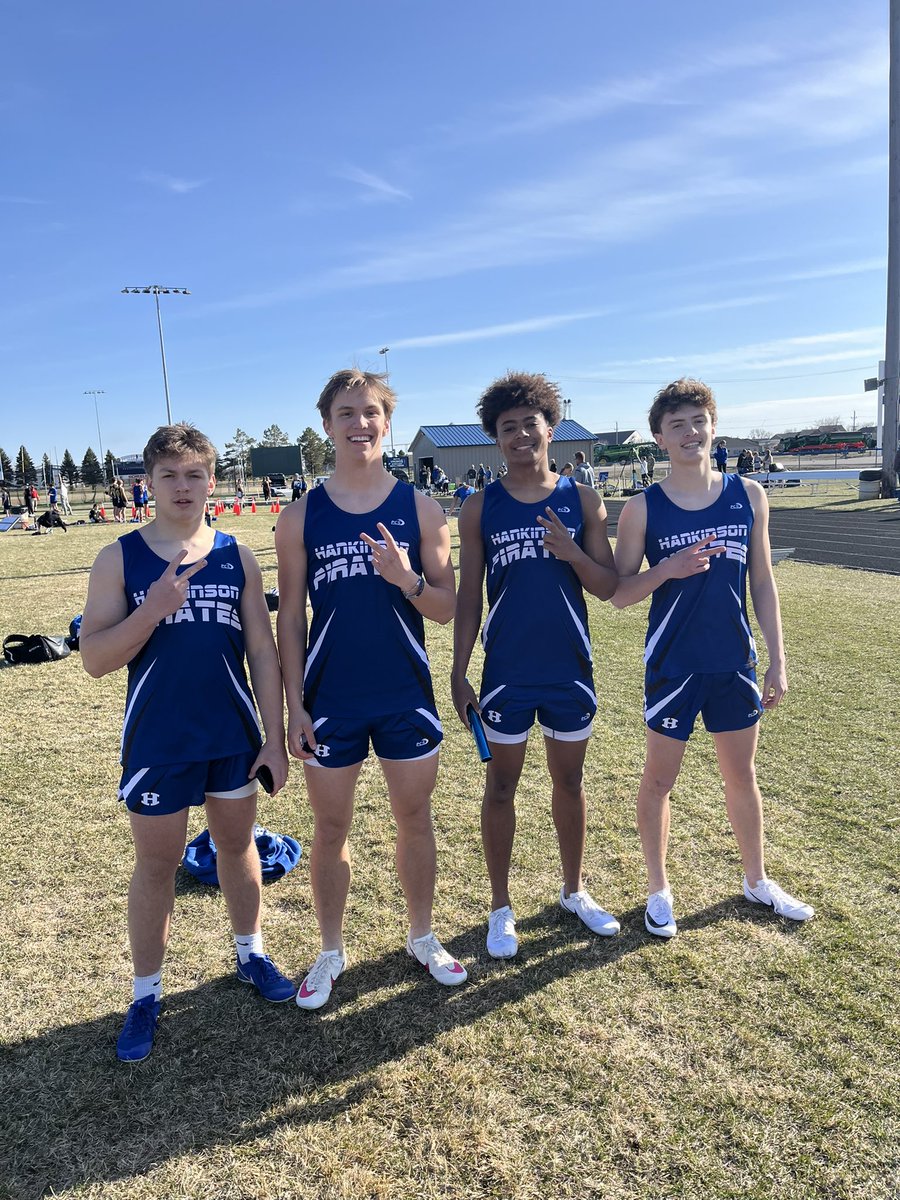 4x100 relay qualifies for state with a 45.85!!