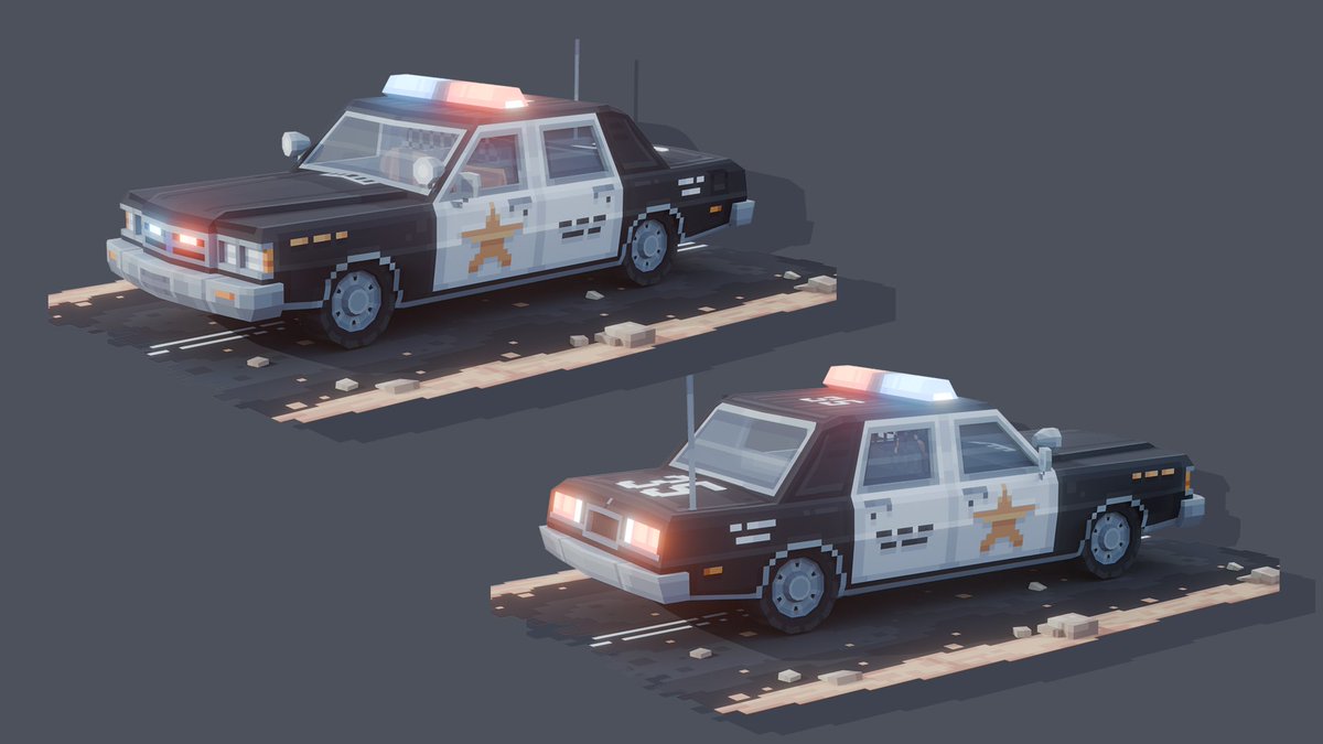 Sheriff's Cruiser

Model made in: <a href="/blockbench/">Blockbench</a> 

Render Made in Blender       

#lowpoly #minecraft #minecraftmodel #3DModelsForSale #blockbenchLand #blockbench