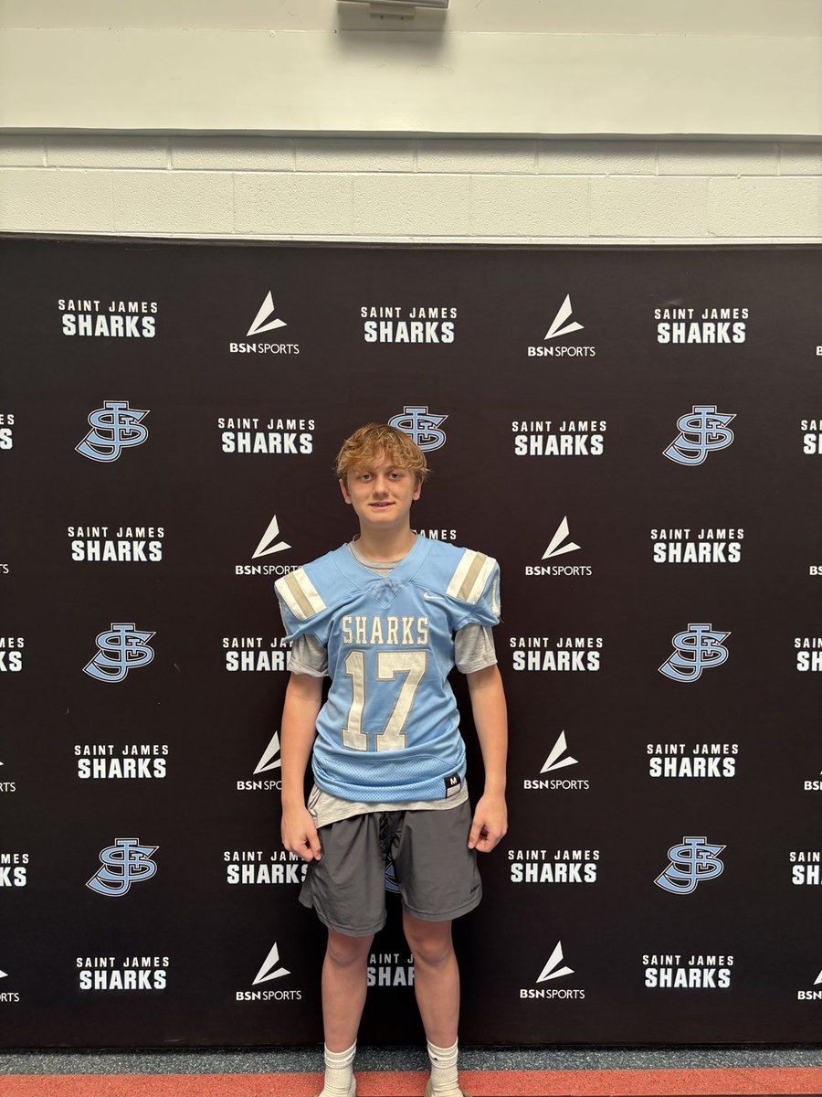 Grayson Clothier playing defensive corner for the Sharks next fall.  Good luck to Grayson as he prepares for Spring ball.#accountability