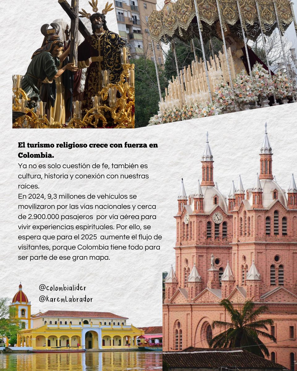 👩🏼‍💼#HablandoConKaSobre : “Turismo Religioso”. 

Desde Europa, nuestra directora <a href="/LabradorKarem/">Karem Labrador Araujo</a> comparte curiosidades sobre un tema clave para el desarrollo regional.

¿Sabías cómo se vive el turismo religioso en Colombia y en Europa?
Unete a esta conversación completa aquí: