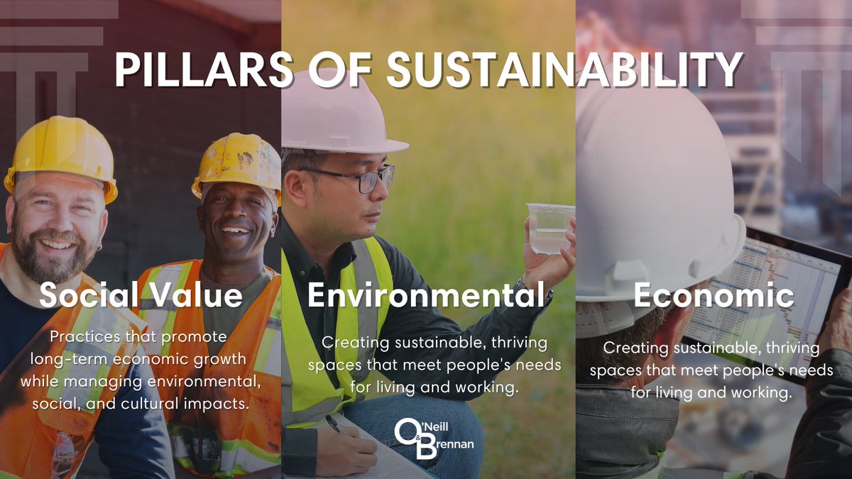 💚 Our Pillars of Sustainability 💚

🌱Social Value
🌍Environmental Responsibility
💼Economic Growth

We're making oursleves responsible to make a meaningful difference in the construction industry.

📲 Visit our Sustainability page: bit.ly/3G6eyf8

#Sustainability