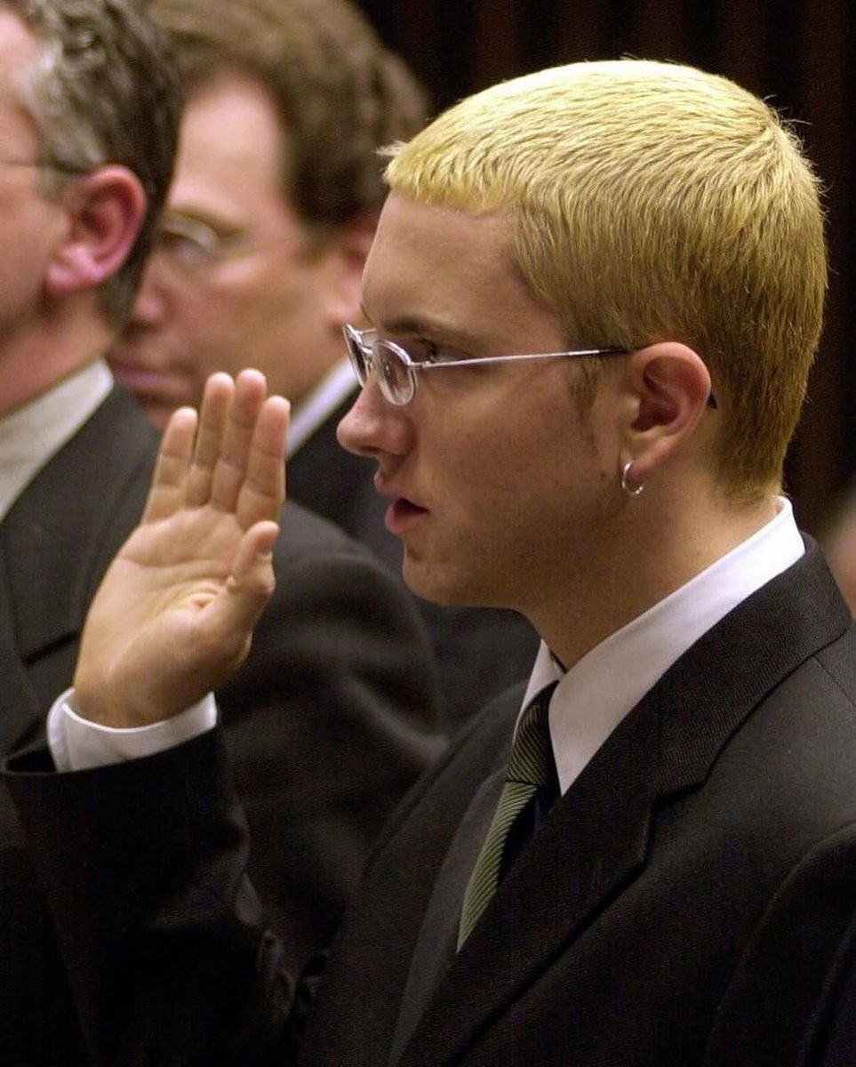 culturejpg's tweet photo. Eminem in court for assault in the 2000s https://t.co/QH2jAbv4Mq