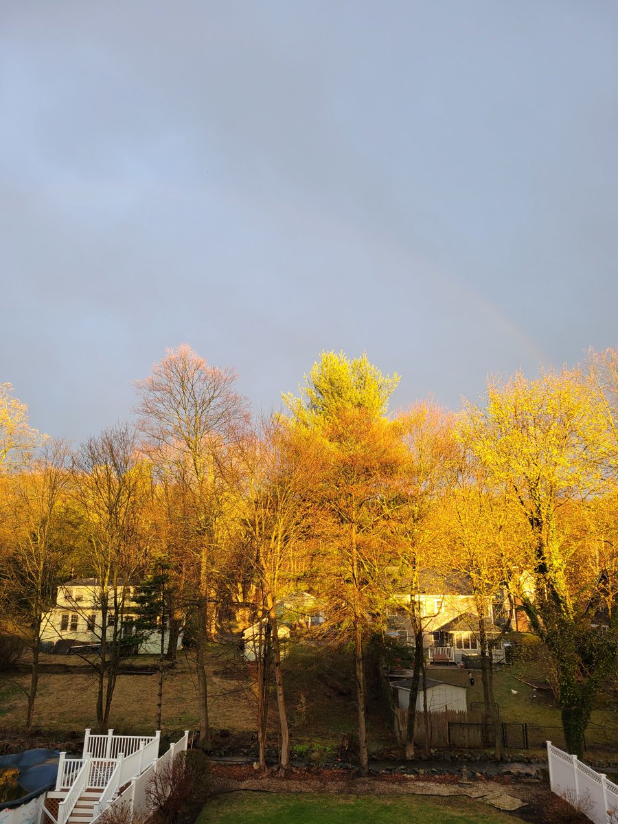 Rainbow in MA sayin', everything gonna be all right.