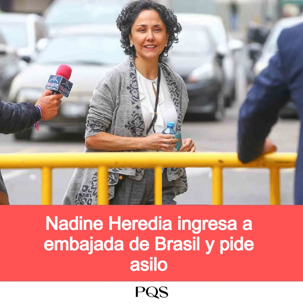 Exprimera dama de la Nación, Nadine Heredia, ingresó en horas de la mañana a la embajada de Brasil en el Perú.

Ella y su esposo, Ollanta Humala, fueron condenados a 15 años de prisión.

Lee la nota completa aquí: pqs.pe/actualidad/nad…
