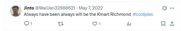 PatrickHood's tweet photo. @WaliJan32980621 @MarkGottlieb I can't believe anyone could sit there with a straight face after watching that video and come up with that take and then I realised.... Richmond Supporter. Makes sense https://t.co/ktJwIyYZvg