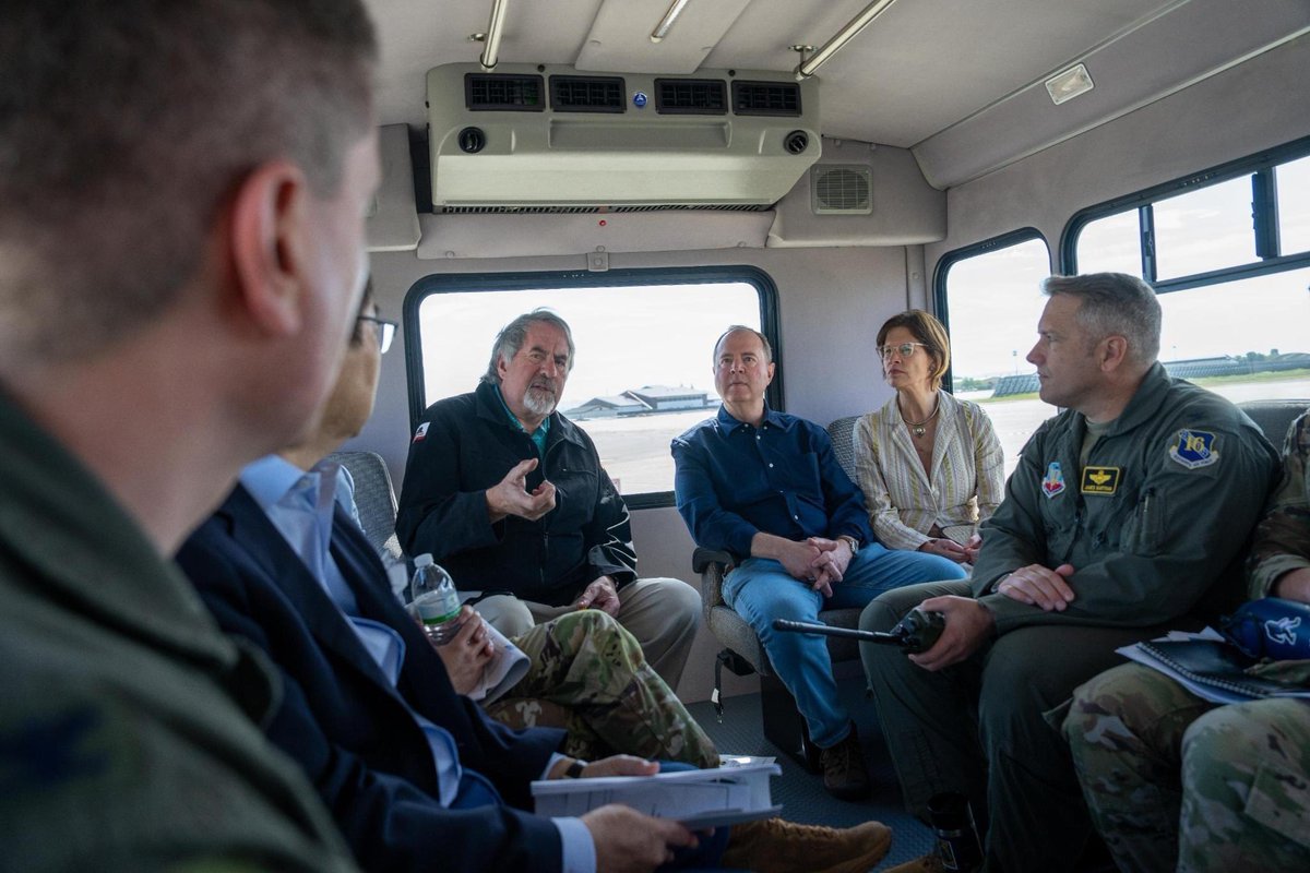 SenAdamSchiff's tweet image. Beale Air Force Base is home to some of the nation's best and brightest airmen.
It's a privilege to hear their stories with @RepLaMalfa – and what we can do to better support their mission to keep all of us safe.