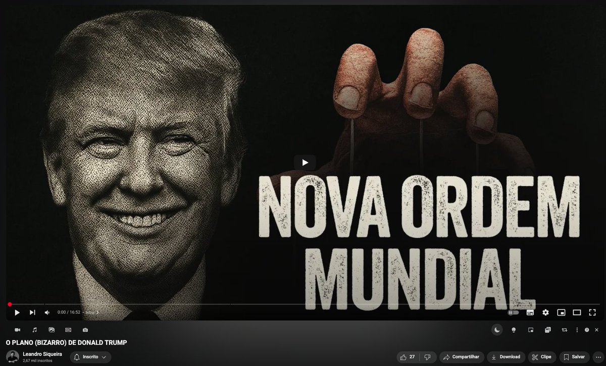 Gostou da thread? Curta e dê um RT. 

Quer entender melhor sobre o plano de Trump, o objetivo real das tarifas e a nova ordem mundial?

Assista meu vídeo no YouTube. 

Link nos comentários.👇