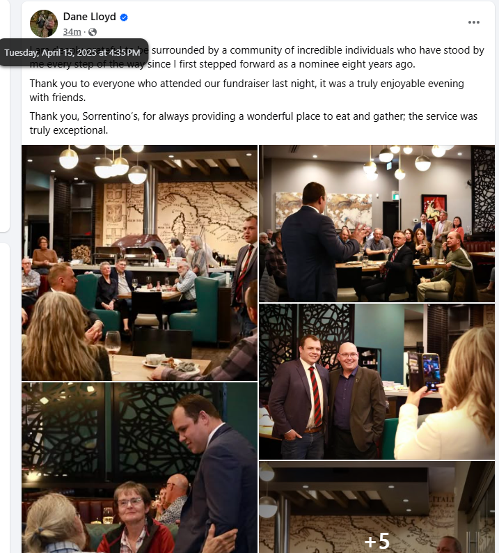 JasonLavigneAB's tweet photo. Parkland,
This is getting embarrassing.
I’ve offered CPC MP @DaneLloydMP every chance to face questions, he keeps hiding.
Apr 9, Duffield: Declined my joint meet‑and‑greet, “too busy.”
Apr 10, Breton: His staff tried to bar me from a community venue; I went anyway and drew the bigger crowd. (Phone call attached)
Apr 10, Drayton Valley, Apr 11, Spruce Grove, Apr 12, Stony Plain: Zero response to open invitations.
Apr 15: Skipped both the St. Rose of Lima homeschool forum and the Greater Parkland Chamber debate, held a fundraiser instead. (photos attached)
Apr 16: “Too busy” for the Spruce Grove Composite High School debate.
I even said, “Name the time and place.” Silence.
When an incumbent hides from unscripted questions, what does that say about his record? Parkland deserves an MP who shows up, listens, and answers.
I’ll take every question, any venue, any day.
Ready for accountable leadership? Join the movement:
https://t.co/F1NIOJoilT
God bless,
Jason Lavigne
People’s Party of Canada – Parkland
